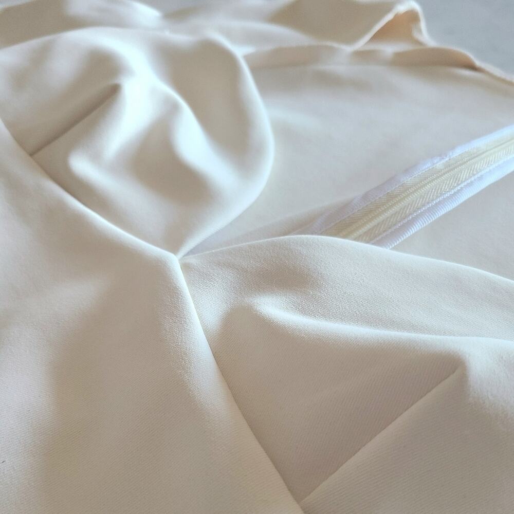 Rosetta Getty Parchment Ivory Scuba Sweetheart Neck Top Size Large NWT $695 - Picture 11 of 16